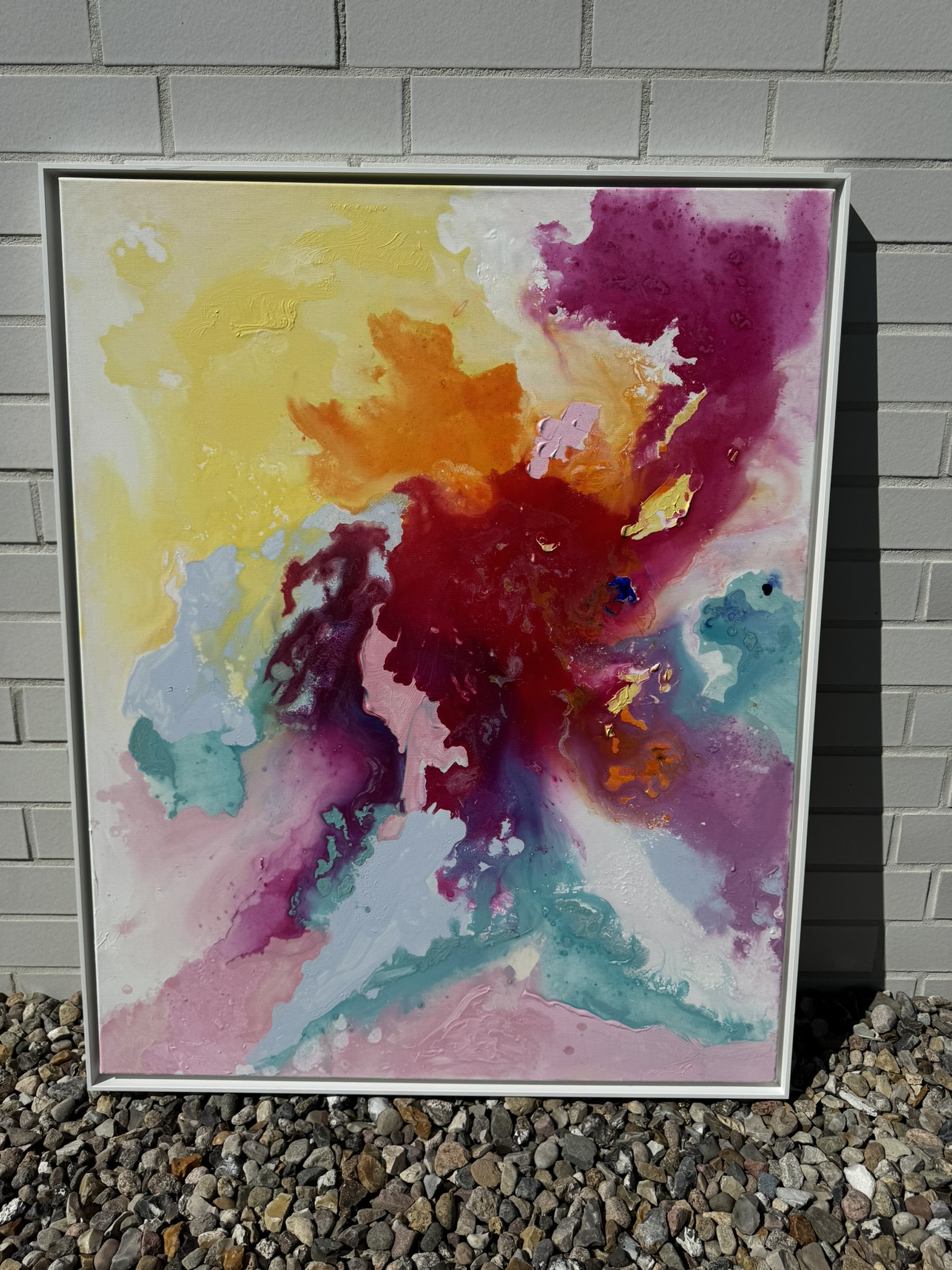 Farberwachen, 2026, Acryl auf grundierter Leinwand, Ansicht 2